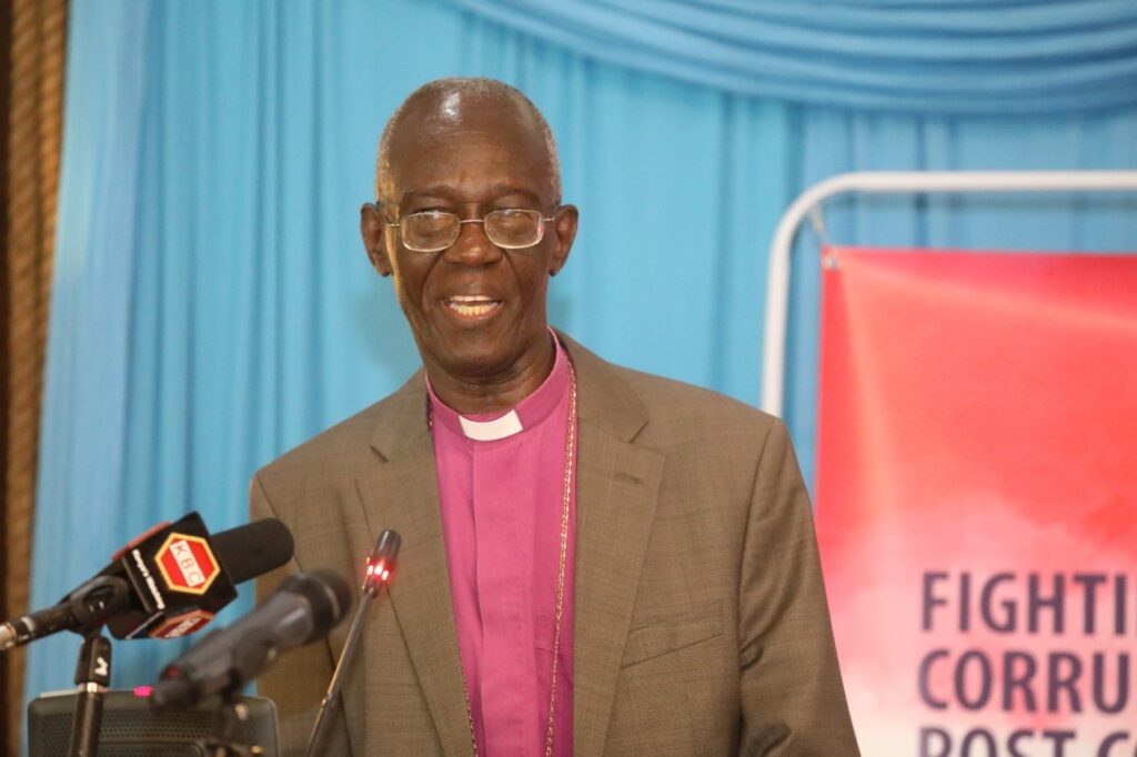 EACC Chairperson, His Grace Archbishop (Rtd) Dr. Eliud Wabukala addressing the EAAACA Annual General Meeting at Safari Park Hotel, in Nairobi.