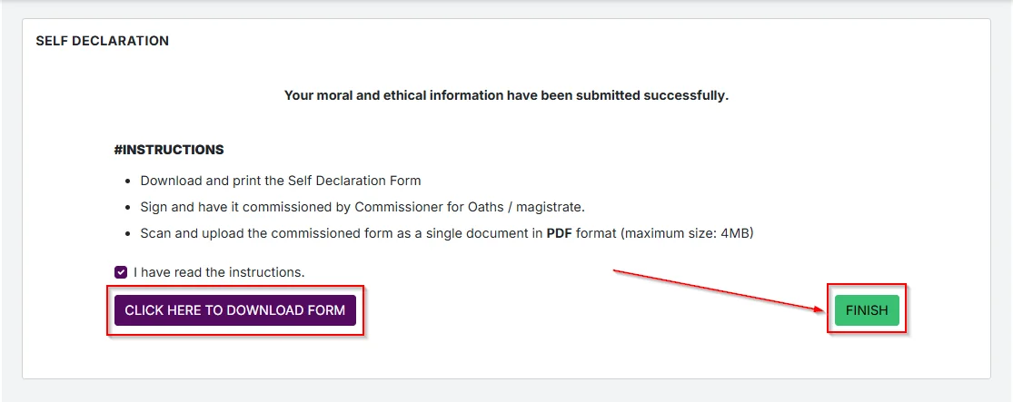 Step 7: Download Form